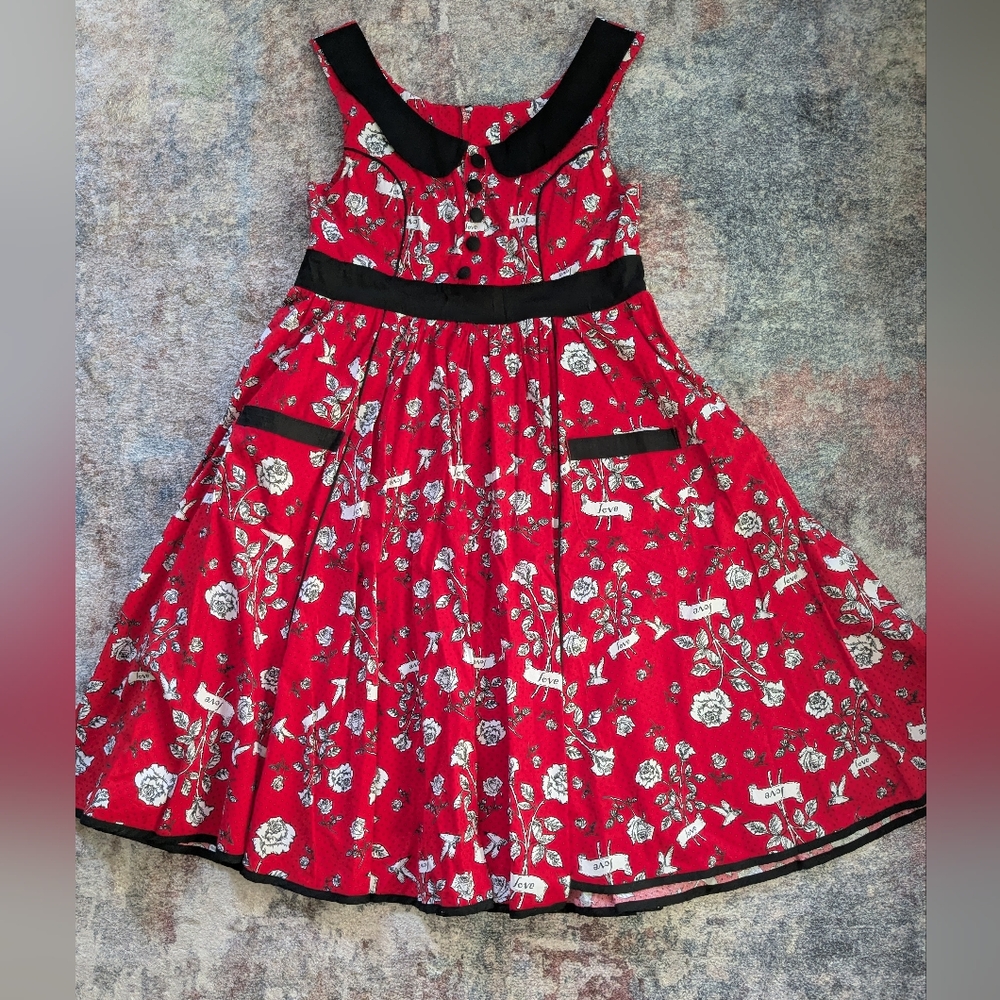 Red Love Dress With Pockets